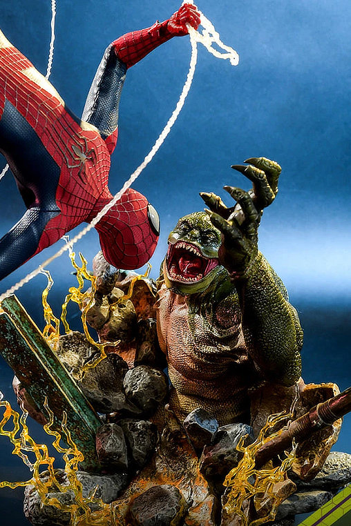 Spider-Man - No Way Home: Lizard Diorama Base, 1/6 Figur von Hot Toys