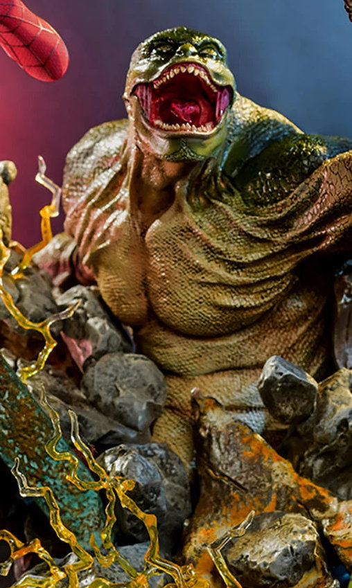 Spider-Man - No Way Home: Lizard Diorama Base, 1/6 Figur von Hot Toys