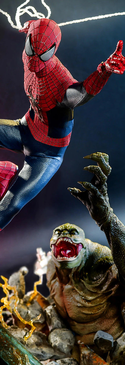 Spider-Man - No Way Home: Lizard Diorama Base, 1/6 Figur von Hot Toys