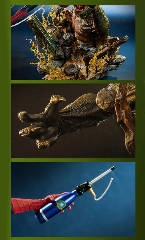 Spider-Man - No Way Home: Lizard Diorama Base, 1/6 Figur von Hot Toys