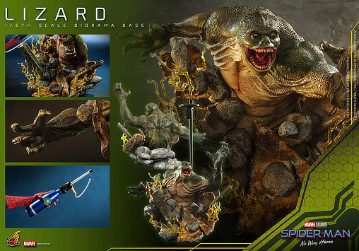 Spider-Man - No Way Home: Lizard Diorama Base, 1/6 Figur von Hot Toys