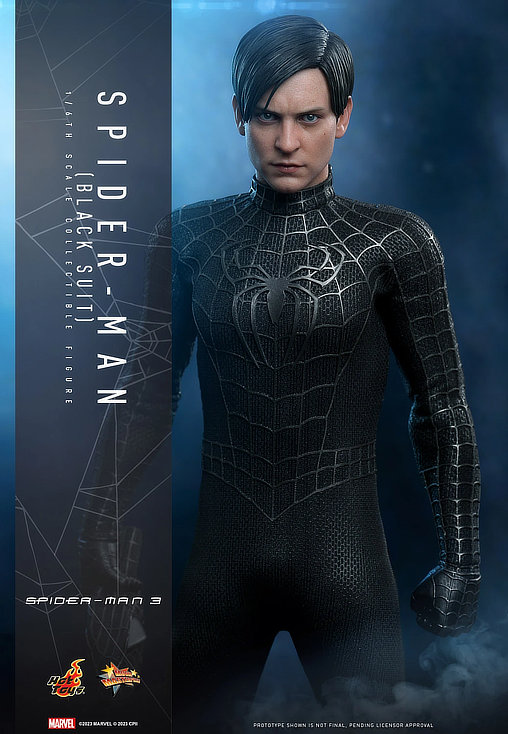 Spider-Man 3: Spider-Man - Black Suit, 1/6 Figur von Hot Toys