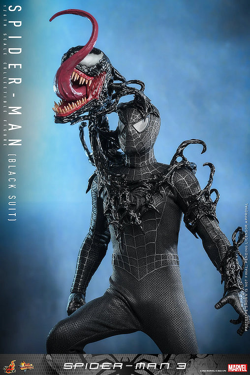 Spider-Man 3: Spider-Man - Black Suit, 1/6 Figur von Hot Toys