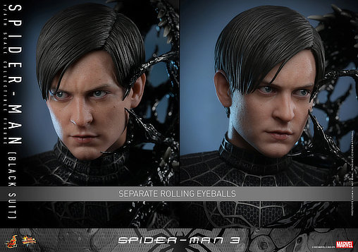 Spider-Man 3: Spider-Man - Black Suit, 1/6 Figur von Hot Toys