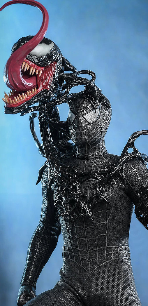 Spider-Man 3: Spider-Man - Black Suit, 1/6 Figur ... https://spaceart.de/produkte/spm037-spider-man-3-black-suit-figur-hot-toys.php