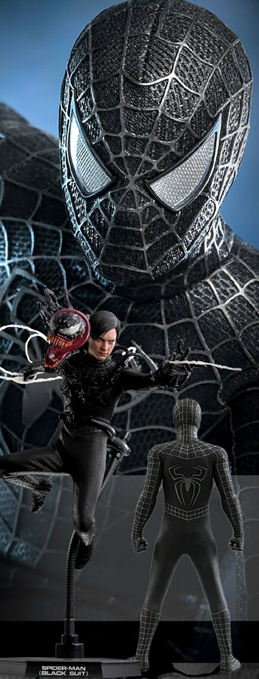 Spider-Man 3: Spider-Man - Black Suit, 1/6 Figur ... https://spaceart.de/produkte/spm037-spider-man-3-black-suit-figur-hot-toys.php