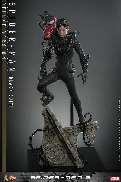 Spider-Man 3: Spider-Man - Black Suit - Deluxe, 1/6 Figur von Hot Toys