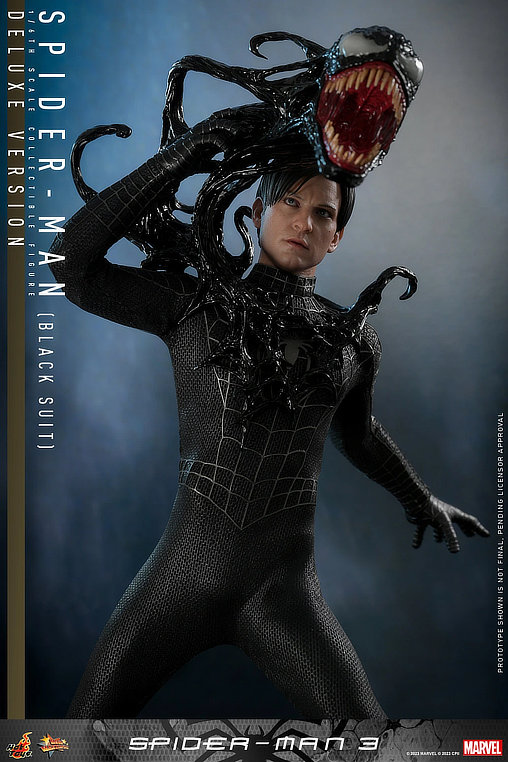 Spider-Man 3: Spider-Man - Black Suit - Deluxe, 1/6 Figur von Hot Toys