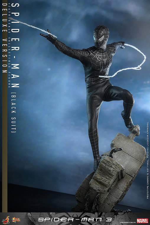 Spider-Man 3: Spider-Man - Black Suit - Deluxe, 1/6 Figur von Hot Toys
