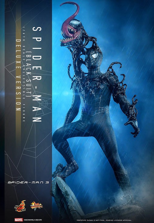 Spider-Man 3: Spider-Man - Black Suit - Deluxe, 1/6 Figur von Hot Toys