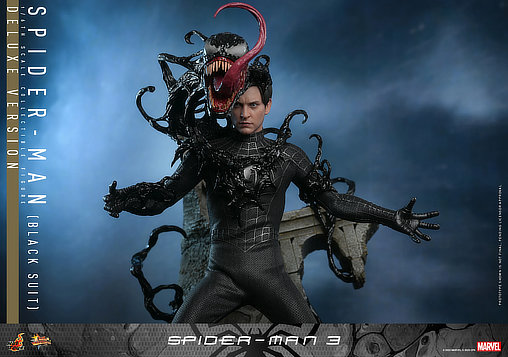 Spider-Man 3: Spider-Man - Black Suit - Deluxe, 1/6 Figur von Hot Toys