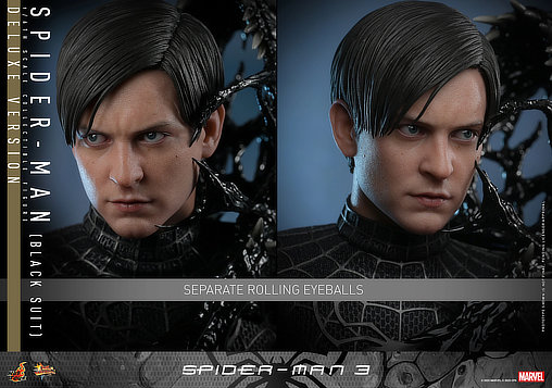 Spider-Man 3: Spider-Man - Black Suit - Deluxe, 1/6 Figur von Hot Toys