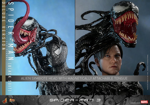 Spider-Man 3: Spider-Man - Black Suit - Deluxe, 1/6 Figur von Hot Toys