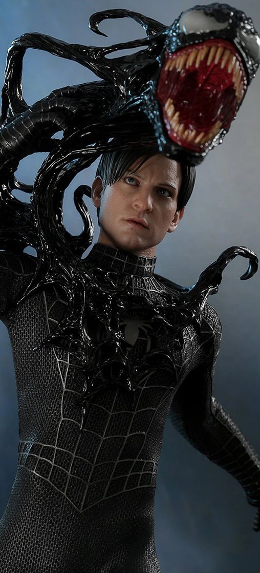 Spider-Man 3: Spider-Man - Black Suit - Deluxe, 1/6 Figur von Hot Toys