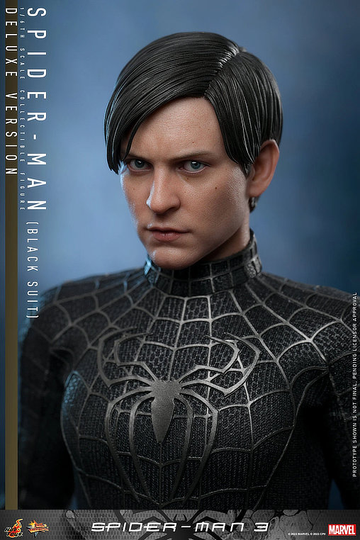 Spider-Man 3: Spider-Man - Black Suit - Deluxe, 1/6 Figur ... https://spaceart.de/produkte/spm039-spider-man-3-black-suit-deluxe-figur-hot-toys.php