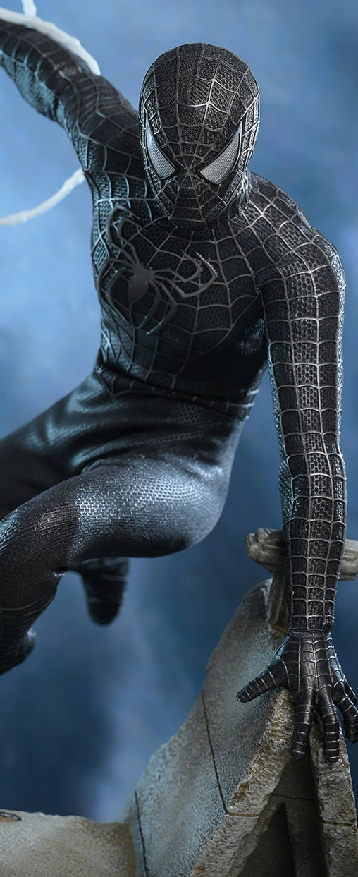 Spider-Man 3: Spider-Man - Black Suit - Deluxe, 1/6 Figur von Hot Toys