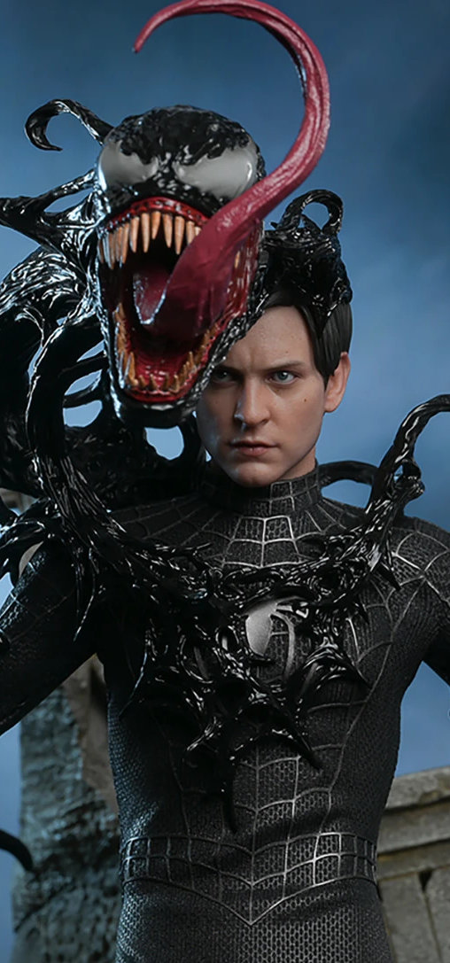 Spider-Man 3: Spider-Man - Black Suit - Deluxe, 1/6 Figur von Hot Toys