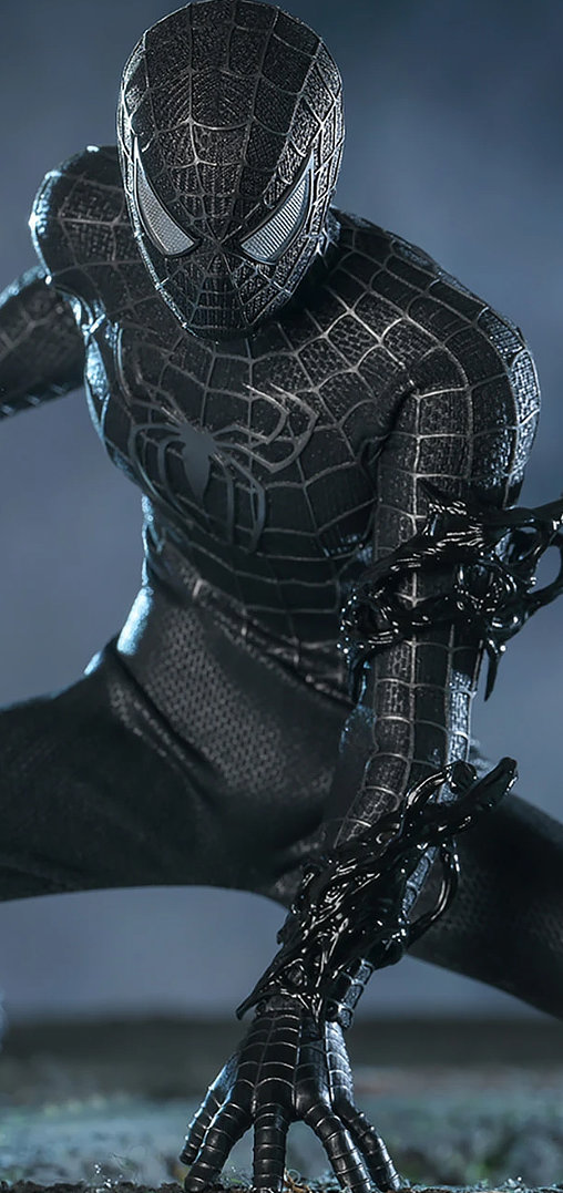 Spider-Man 3: Spider-Man - Black Suit - Deluxe, 1/6 Figur von Hot Toys
