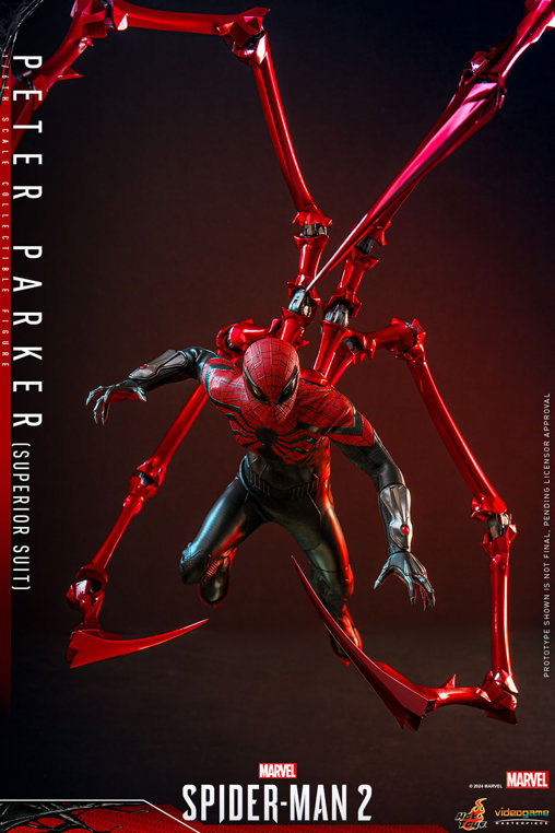 Marvels Spider-Man 2: Peter Parker - Superior Suit, 1/6 Figur von Hot Toys