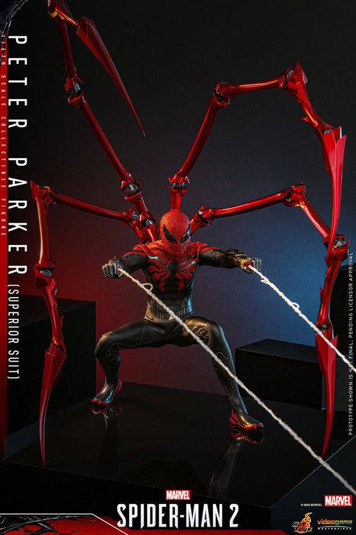 Marvels Spider-Man 2: Peter Parker - Superior Suit, 1/6 Figur von Hot Toys
