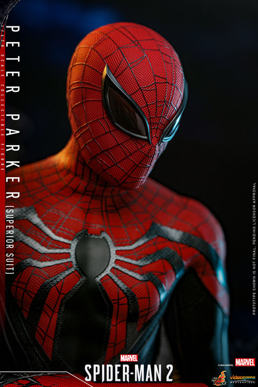 Marvels Spider-Man 2: Peter Parker - Superior Suit, 1/6 Figur von Hot Toys