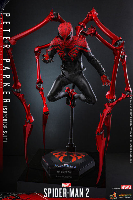 Marvels Spider-Man 2: Peter Parker - Superior Suit, 1/6 Figur von Hot Toys