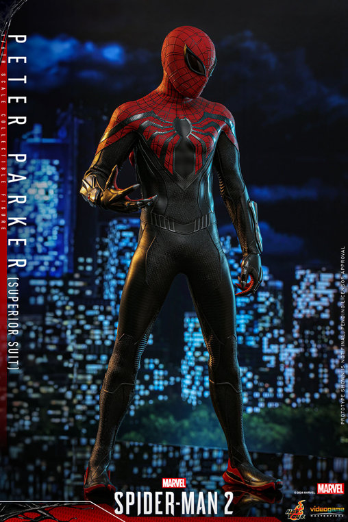 Marvels Spider-Man 2: Peter Parker - Superior Suit, 1/6 Figur von Hot Toys