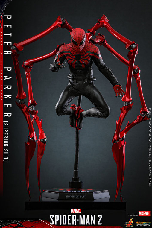 Marvels Spider-Man 2: Peter Parker - Superior Suit, 1/6 Figur von Hot Toys