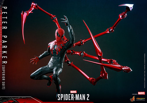 Marvels Spider-Man 2: Peter Parker - Superior Suit, 1/6 Figur von Hot Toys