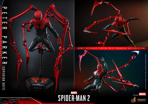 Marvels Spider-Man 2: Peter Parker - Superior Suit, 1/6 Figur von Hot Toys