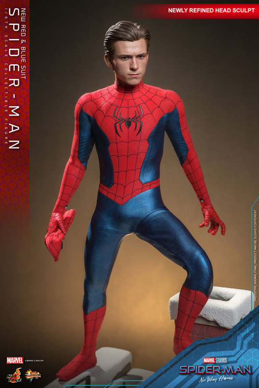 Spider-Man - No Way Home: Spider-Man - New Red and Blue Suit, 1/6 Figur von Hot Toys