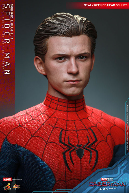 Spider-Man - No Way Home: Spider-Man - New Red and Blue Suit, 1/6 Figur von Hot Toys