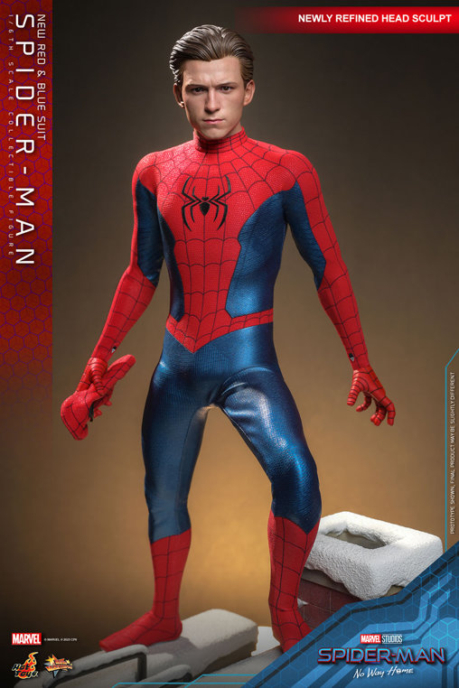 Spider-Man - No Way Home: Spider-Man - New Red and Blue Suit, 1/6 Figur von Hot Toys