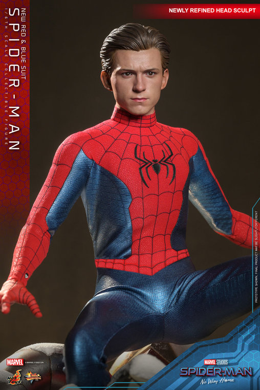 Spider-Man - No Way Home: Spider-Man - New Red and Blue Suit, 1/6 Figur von Hot Toys