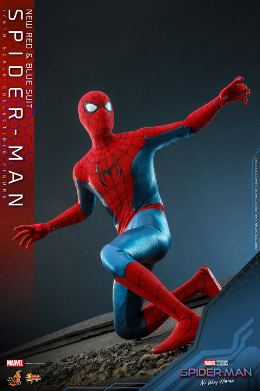 Spider-Man - No Way Home: Spider-Man - New Red and Blue Suit, 1/6 Figur von Hot Toys
