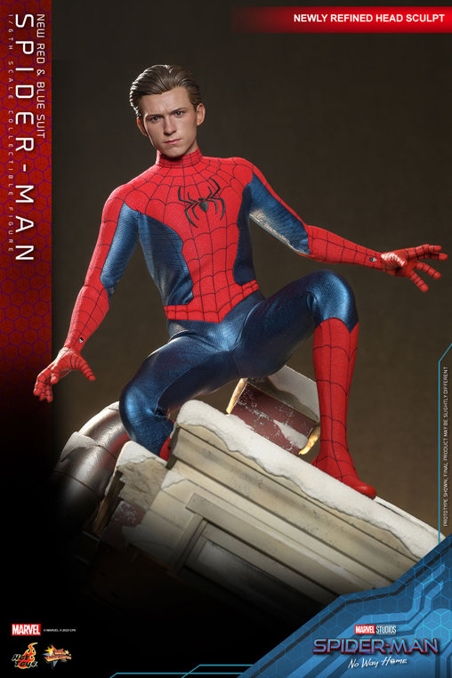 Spider-Man - No Way Home: Spider-Man - New Red and Blue Suit, 1/6 Figur von Hot Toys
