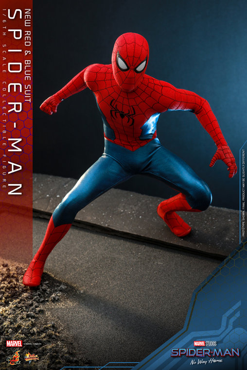 Spider-Man - No Way Home: Spider-Man - New Red and Blue Suit, 1/6 Figur von Hot Toys