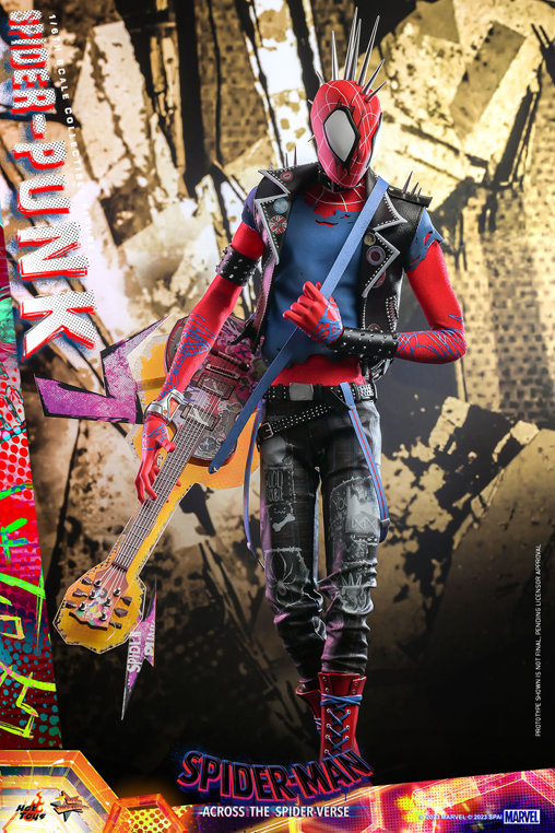 Spider-Man - Across the Spider-Verse: Spider-Punk, 1/6 Figur von Hot Toys
