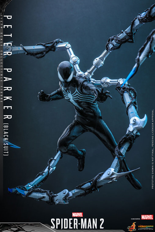 Spider-Man 2: Peter Parker - Black Suit, 1/6 Figur von Hot Toys