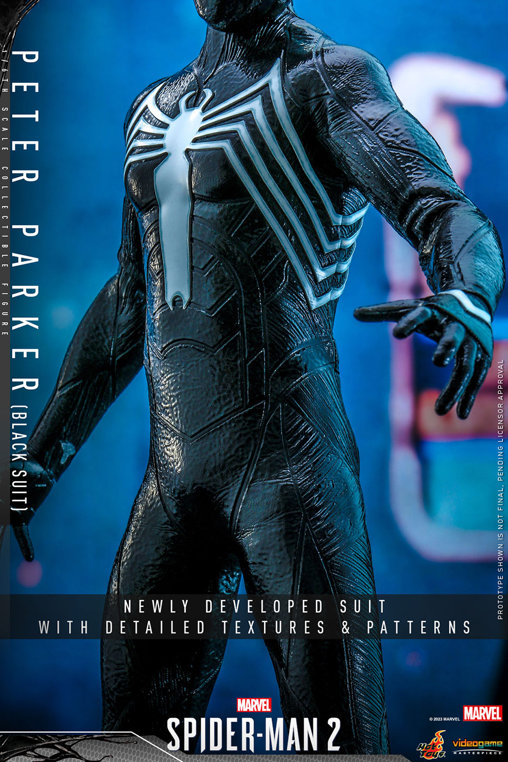 Spider-Man 2: Peter Parker - Black Suit, 1/6 Figur von Hot Toys