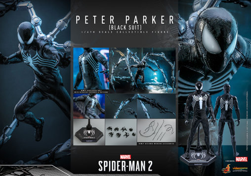 Spider-Man 2: Peter Parker - Black Suit, 1/6 Figur von Hot Toys