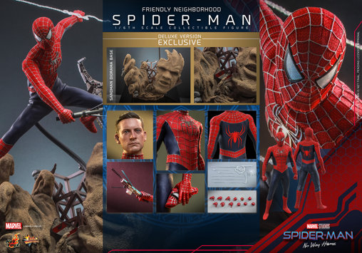 Spider-Man - No Way Home: Friendly Neighborhood Spider-Man - Deluxe, 1/6 Figur von Hot Toys