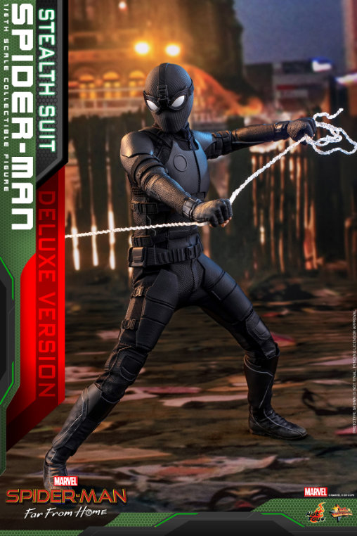 Spider-Man - Far From Home: Spider-Man Stealth Suit - Deluxe, 1/6 Figur ... https://spaceart.de/produkte/spider-man-far-from-home-stealth-suit-deluxe-1-6-figur-hot-toys-mms541-spm050.php