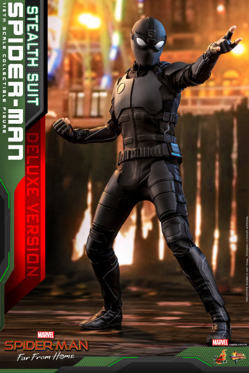 Spider-Man - Far From Home: Spider-Man Stealth Suit - Deluxe, 1/6 Figur ... https://spaceart.de/produkte/spider-man-far-from-home-stealth-suit-deluxe-1-6-figur-hot-toys-mms541-spm050.php
