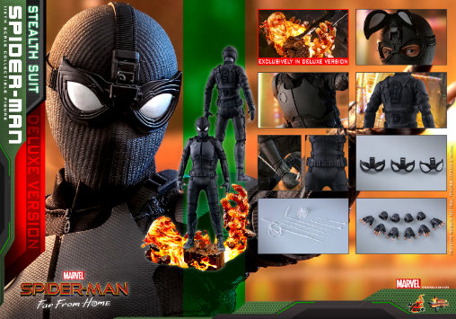 Spider-Man - Far From Home: Spider-Man Stealth Suit - Deluxe, 1/6 Figur von Hot Toys