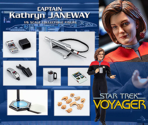 Star Trek - Voyager: Captain Kathryn Janeway, 1/6 Figur von EXO-6