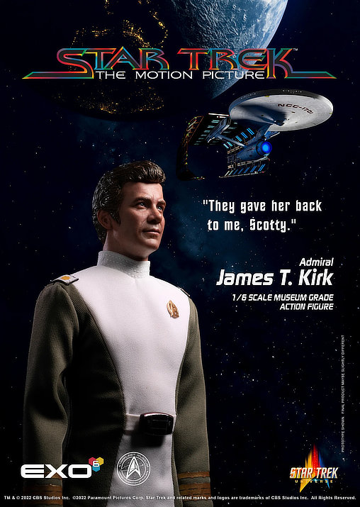 Star Trek - The Motion Picture: Admiral James T. Kirk, 1/6 Figur von EXO-6
