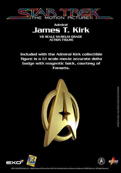 Star Trek - The Motion Picture: Admiral James T. Kirk, 1/6 Figur von EXO-6
