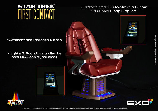 Star Trek - First Contact: Enterprise-E Captains Chair , Fertig-Modell von EXO-6