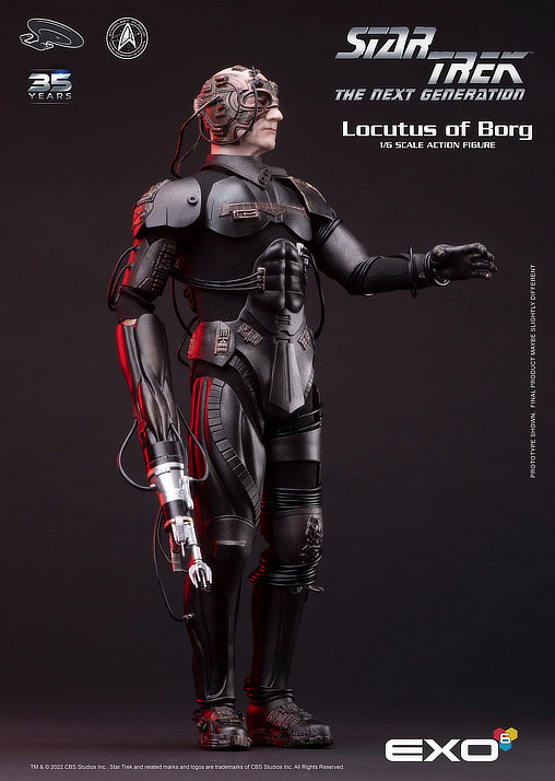 Star Trek - The Next Generation: Picard als Locutus von Borg, 1/6 Figur von EXO-6